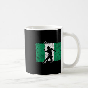 Badmintonspeler Nigeria Nigeriaanse vlag Nigeria Koffiemok