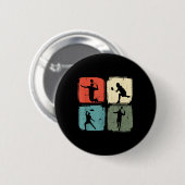 Badmintonspeler Outfit Badmintonspeler Shuttle Ronde Button 5,7 Cm (Voorkant /achterkant)