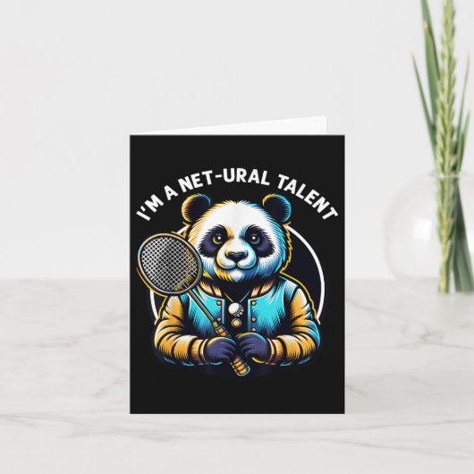 Badmintonspeler Pun Shuttle Netural Talent Badmin Kaart (Voorkant)