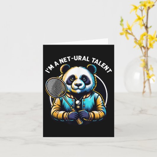 Badmintonspeler Pun Shuttle Netural Talent Badmin Kaart (Gele Bloem)