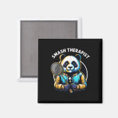 Badmintonspeler Pun Shuttle Smash Therapeut Badmi Magneet (Voorkant / Achterkant)