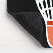 Badmintonspeler Racket Shuttle Illustratie Sport Muismat (Hoek)