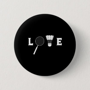Badmintonspeler Racket Sporten Shuttle Grappige Ba Ronde Button 5,7 Cm