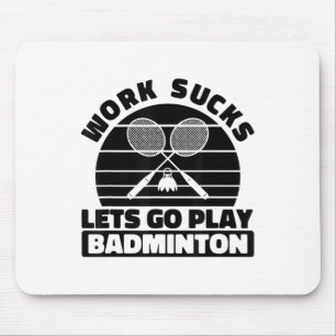 Badmintonspeler Racket - Teamveld Racketsluiter Muismat