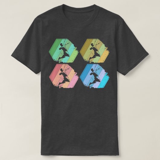 Badmintonspeler Retro 3 T-shirt (Design voorkant)