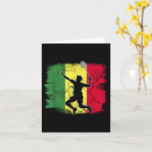 Badmintonspeler Senegalese vlag Senegal  Kaart (Gele Bloem)