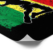 Badmintonspeler Senegalese vlag Senegal Poster (Hoek)