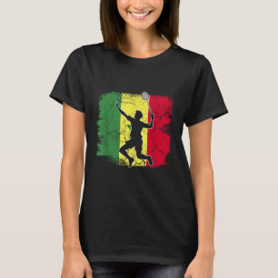 Badmintonspeler Senegalese vlag Senegal T-shirt