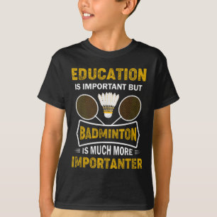 Badmintonspeler Shuttle Badminton Lover T-shirt