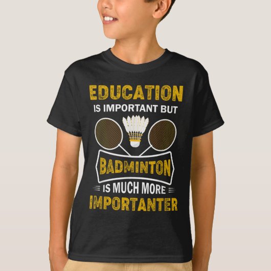 Badmintonspeler Shuttle Badminton Lover T-shirt (Voorkant)