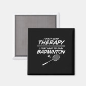 Badmintonspeler Shuttle Badmintonracket  Magneet (Voorkant / Achterkant)