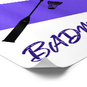 Badmintonspeler Shuttle Badmintonspeler  Poster (Hoek)