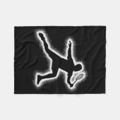Badmintonspeler Shuttle Boys Kinder Badminton Mann Fleece Deken (Voorkant (Horizontaal))