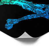 Badmintonspeler Shuttle Boys Kinder Mannen Jeugd Poster (Hoek)