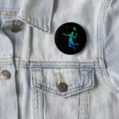 Badmintonspeler Shuttle Boys Mannen Jeugd Ronde Button 5,7 Cm (In situ)
