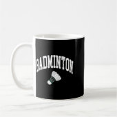 Badmintonspeler Shuttle Grafisch Tanktop Koffiemok (Links)