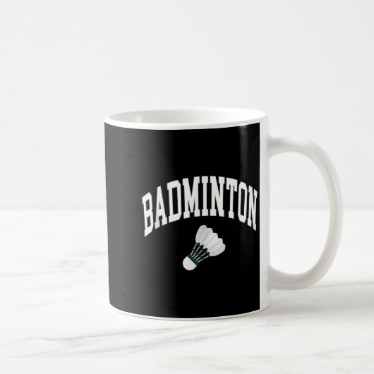 Badmintonspeler Shuttle Grafisch Tanktop Koffiemok (Rechts)