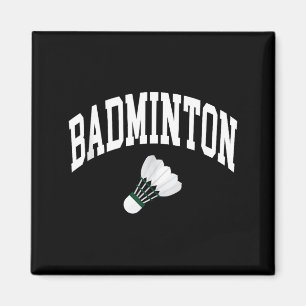 Badmintonspeler Shuttle Grafisch Tanktop  Magneet