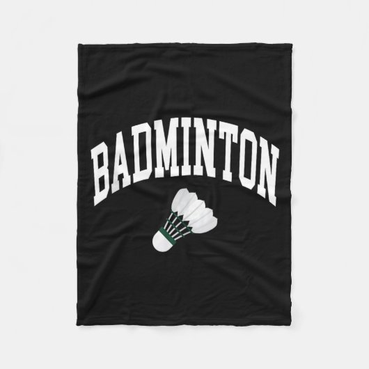 Badmintonspeler Shuttle Grafische Tanktop  Fleece Deken (Voorkant)