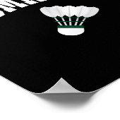Badmintonspeler Shuttle Grafische Tanktop Poster (Hoek)