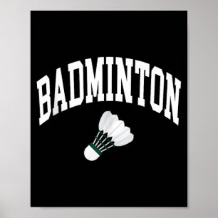 Badmintonspeler Shuttle Grafische Tanktop  Poster