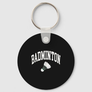 Badmintonspeler Shuttle Grafische Tanktop Sleutelhanger