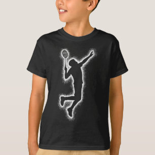 Badmintonspeler Shuttle Kinder Boys Badminton Mann T-shirt