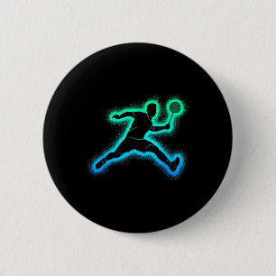 Badmintonspeler Shuttle Mannen Jongens Badminton K Ronde Button 5,7 Cm