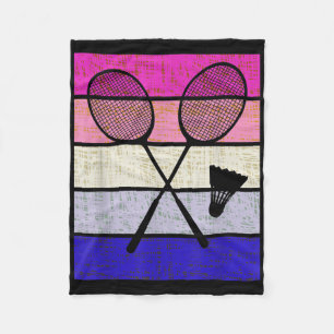 Badmintonspeler Shuttle Meisjes Kinderen Vrouwen J Fleece Deken