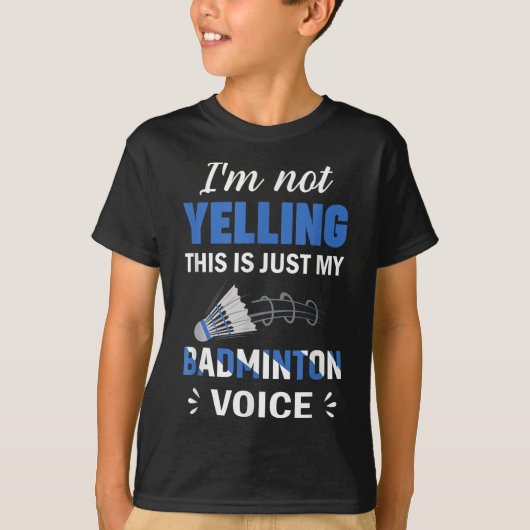 Badmintonspeler Shuttle Mijn Badminton Stem T-shirt (Voorkant)