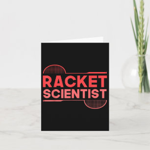 Badmintonspeler Shuttle Racket Scientist Badminto Kaart