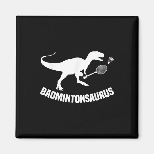 Badmintonspeler Shuttle Team Coach Badminton Play Magneet (Voorkant)
