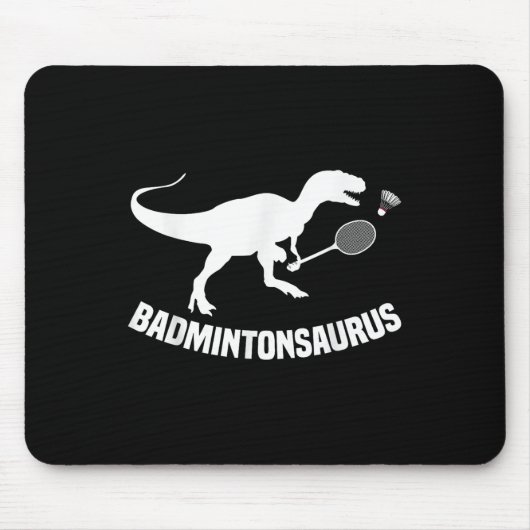 Badmintonspeler Shuttle Team Coach Badminton Spele Muismat (Voorkant)