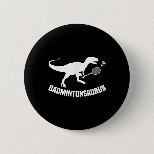 Badmintonspeler Shuttle Team Coach Badminton Spele Ronde Button 5,7 Cm (Voorkant)