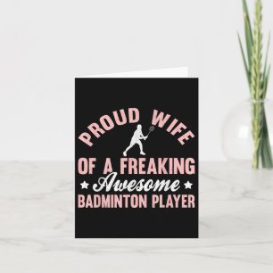 Badmintonspeler Shuttle Vrouw Kaart