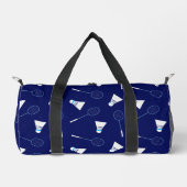 Badmintonspeler Shuttlecock Patroon Monogrammed Plunjezak (Voorkant)