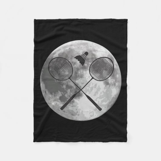 Badmintonspeler Spelers Coach Fans Jongens Man Maa Fleece Deken (Voorkant)