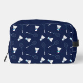 Badmintonspeler sportpatroon monogram toilettasje (Achterkant)