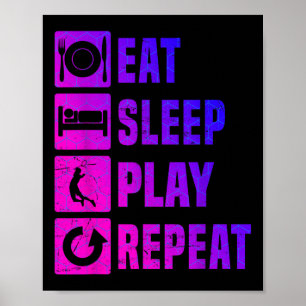 Badmintonspeler Squash Heren Badminton Shuttle  Poster