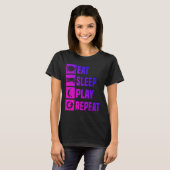 Badmintonspeler Squash Heren Badminton Shuttle T-shirt (Voorkant volledig)