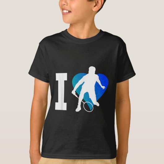 Badmintonspeler Squash Heren Shuttle Badminton  T-shirt (Voorkant)