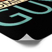 Badmintonspeler veld - Shuttle slechts een badmint Poster (Hoek)