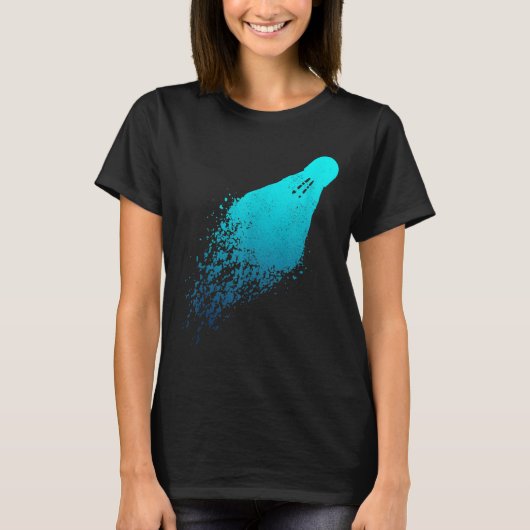 Badmintonspeler Vintage badminton  T-shirt (Voorkant)