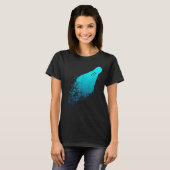 Badmintonspeler Vintage badminton  T-shirt (Voorkant volledig)
