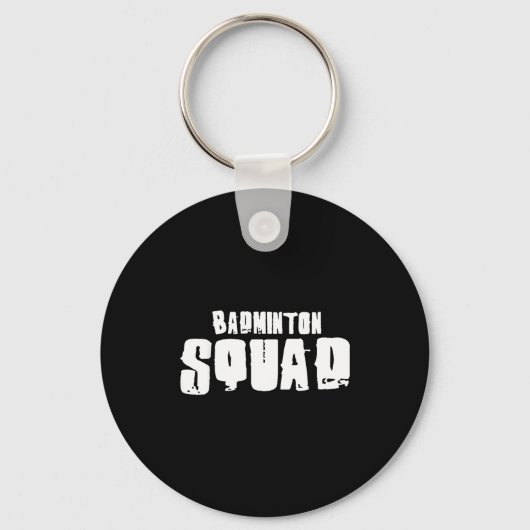 Badmintonteam voor badmintonspelers sleutelhanger (Voorkant)