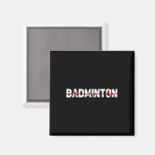 Badmintonveld Racket - Racquet Shuttle Ekg Hart Magneet (Voorkant / Achterkant)