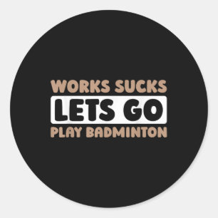 Badmintonveld Racketspeelster - Racket Team Shuttl Ronde Sticker