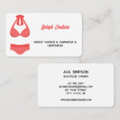 Badmode badpak visitekaartje (Voorkant / Achterkant)