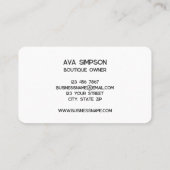 Badmode badpak visitekaartje (Achterkant)