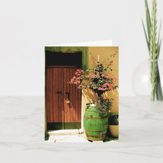 Badolato Bougainvillea Blank Notecard Kaart (Voorkant)